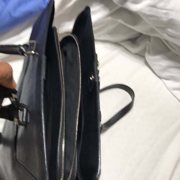 Furla business travel leather bag with double straps. Made in Italy. NWT - Picture 5 of 11